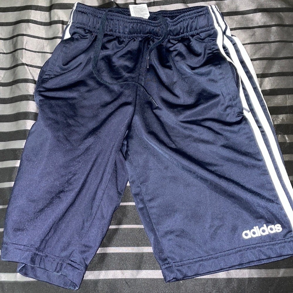 ADIDAS SMALL MENS BLUE SHORTS